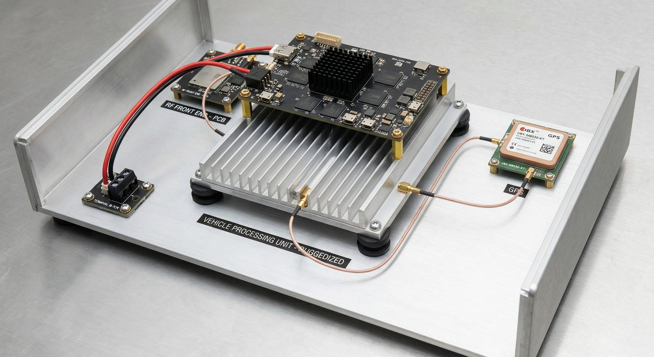 Vehicle-mounted RF platform with ruggedized SDR integration