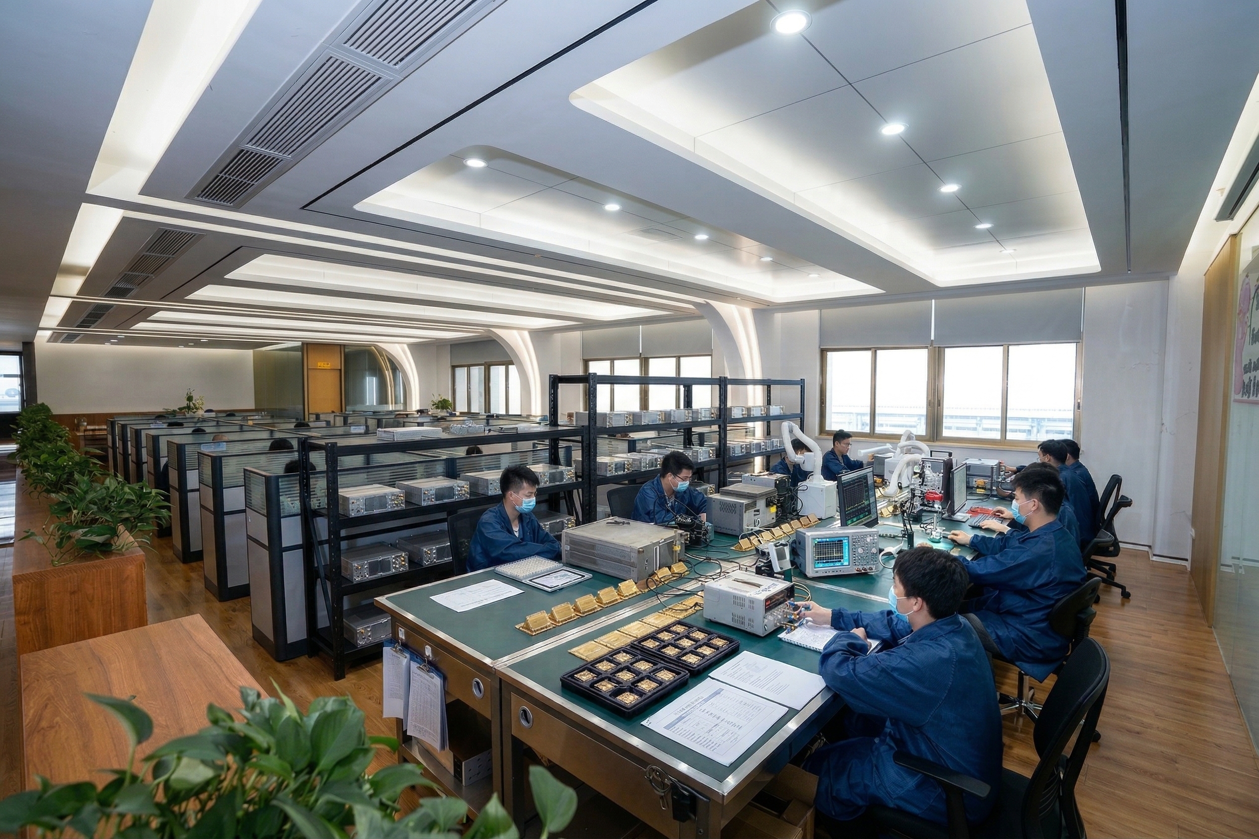 RF engineering and manufacturing environment