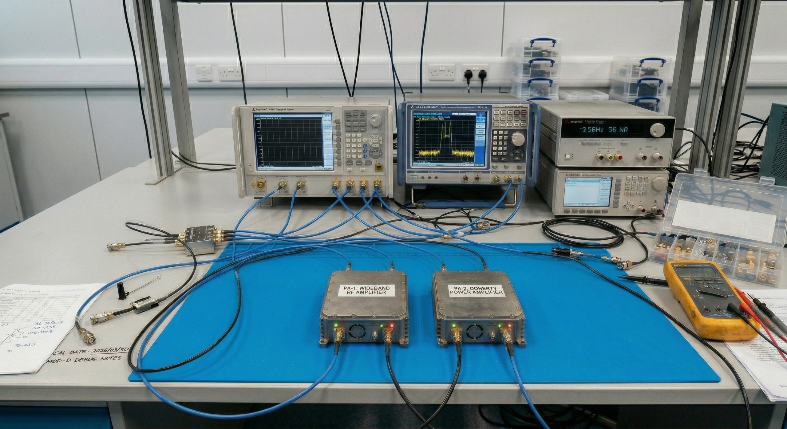CorelixRF wideband RF power amplifier modules for 30-512 MHz, 300-1700 MHz, 300-2700 MHz, and 2-6 GHz
