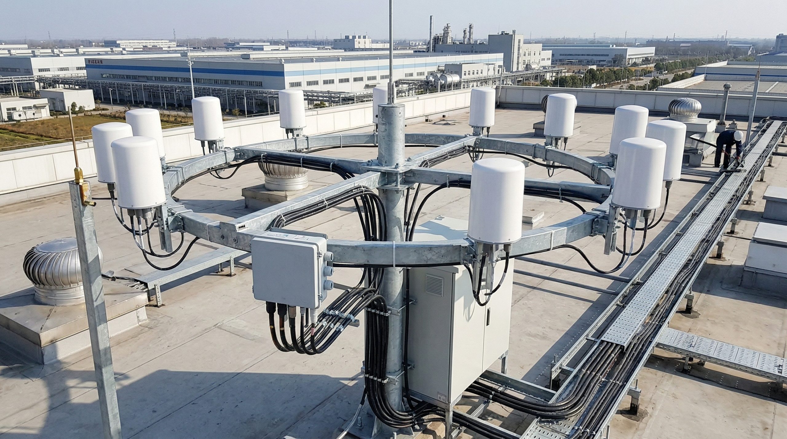 CorelixRF omnidirectional antenna platforms for wideband RF coverage and anti-drone applications