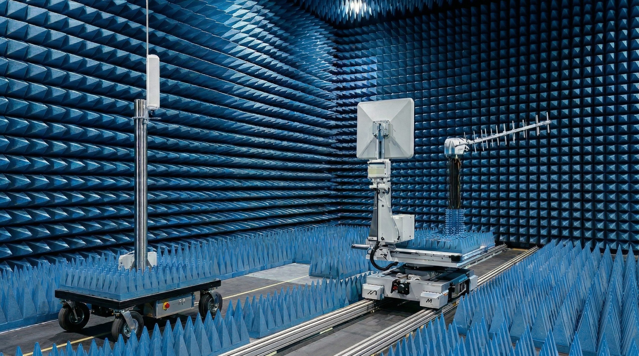 CorelixRF omnidirectional and directional antenna platforms deployed for RF coverage testing