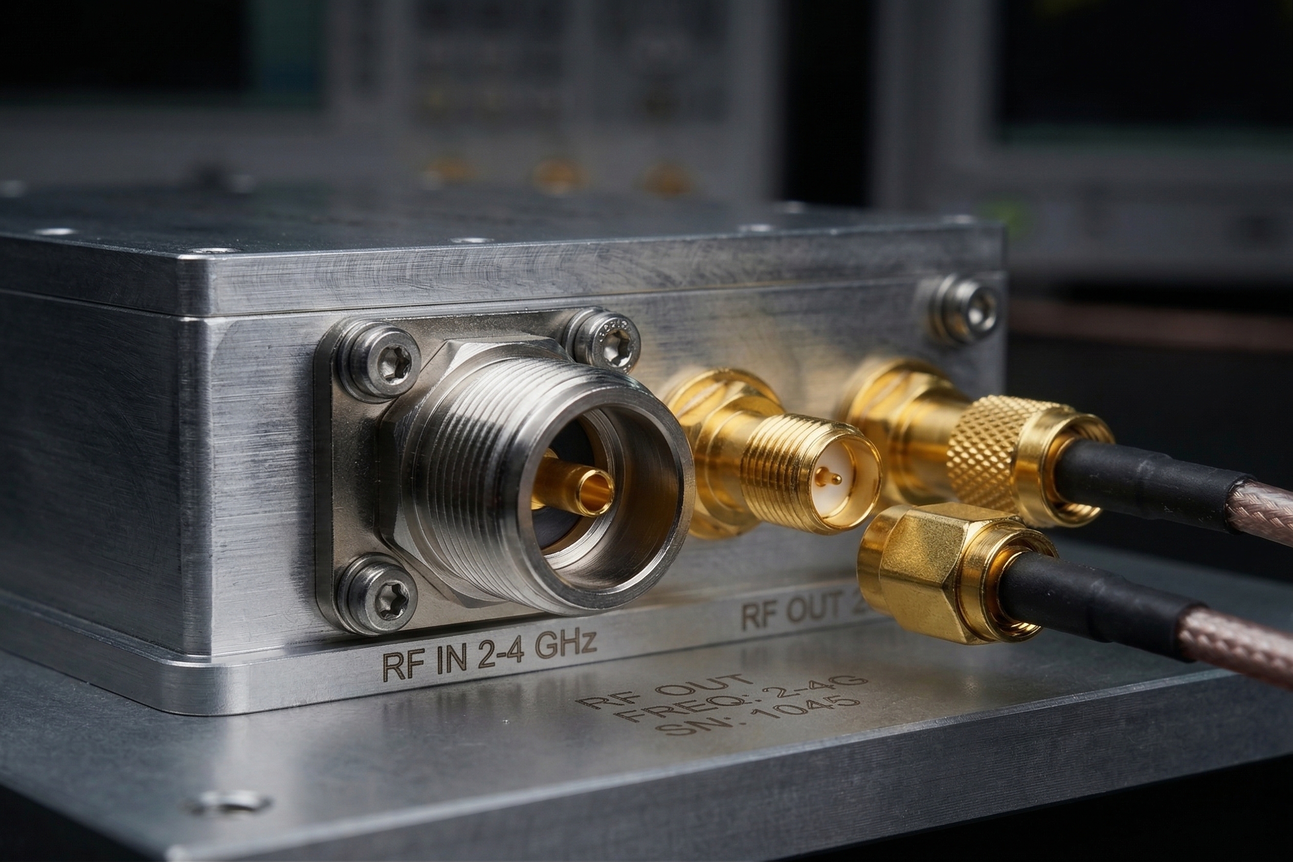 RF module connector and interface detail