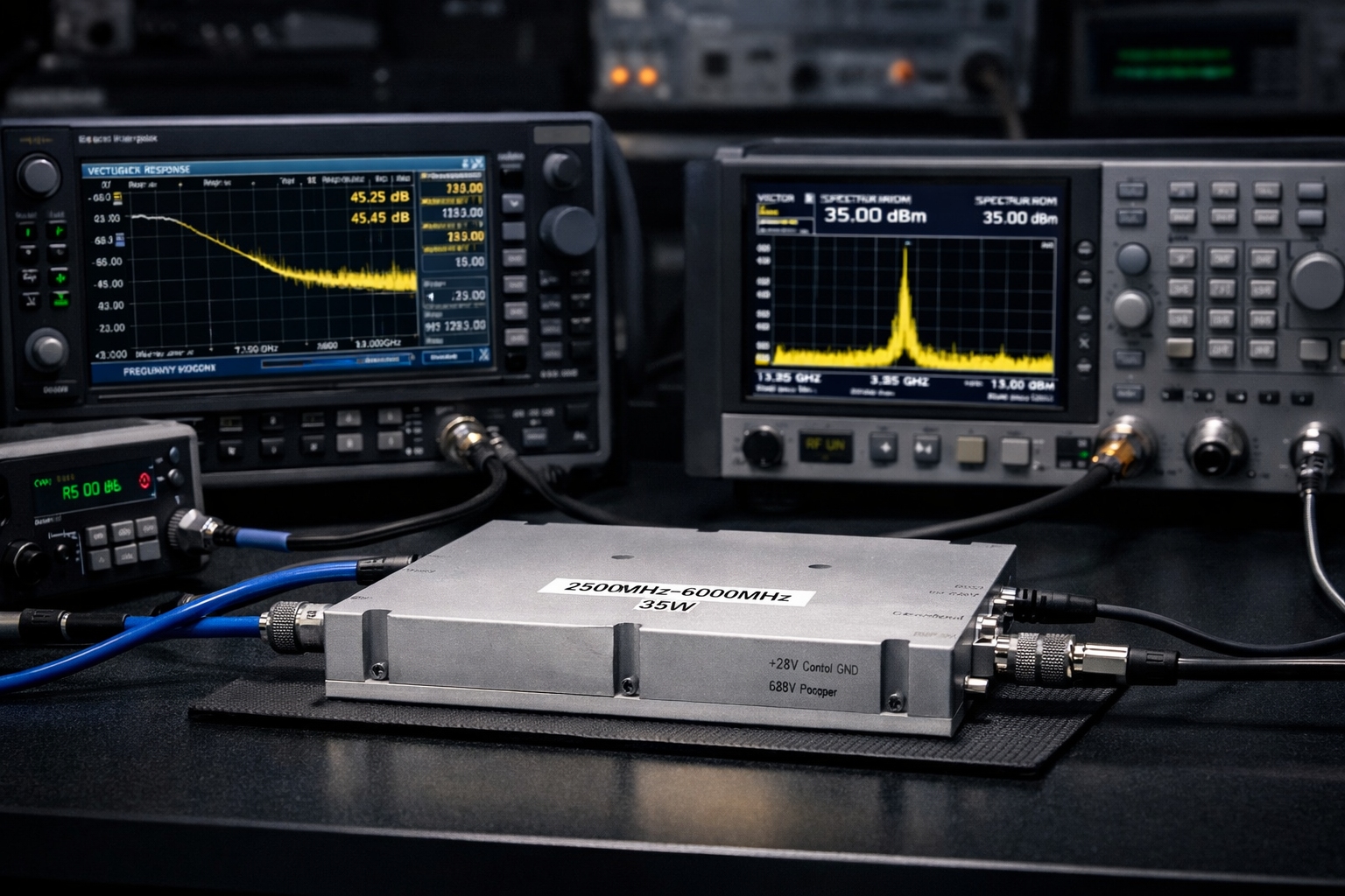 RF test instrument screen