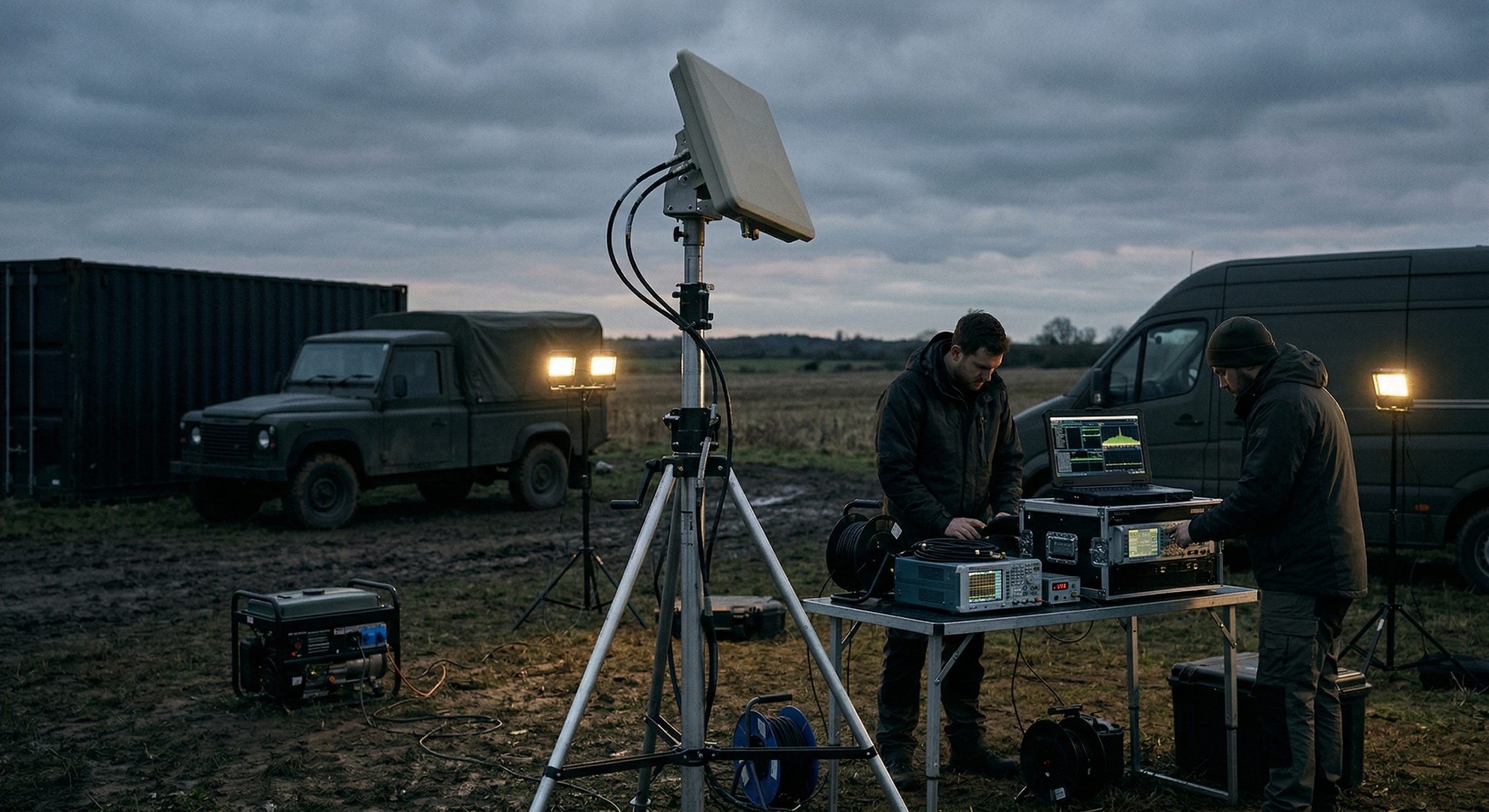 UAV drone flying – RF ground control system