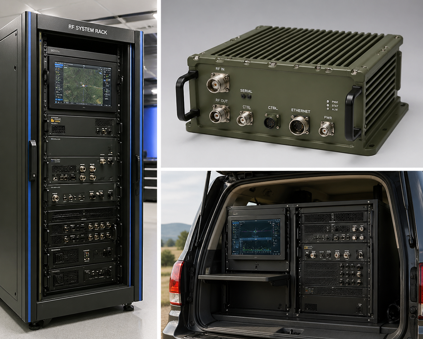 UAV vehicle RF payload front-end integration