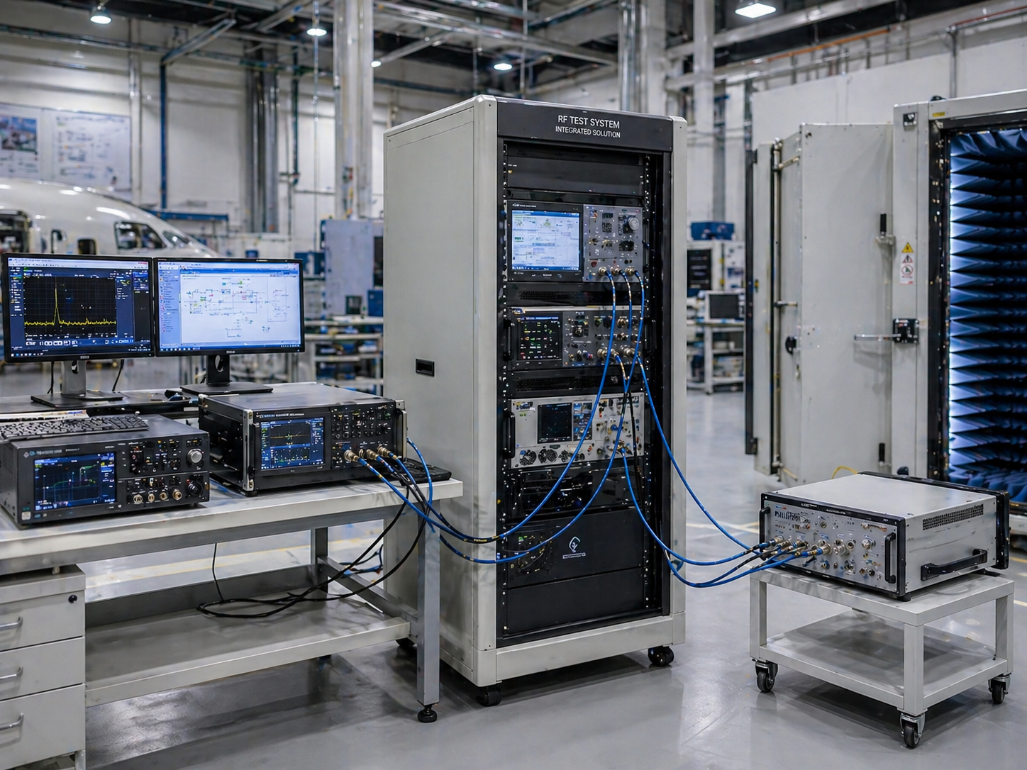 RF test and measurement lab