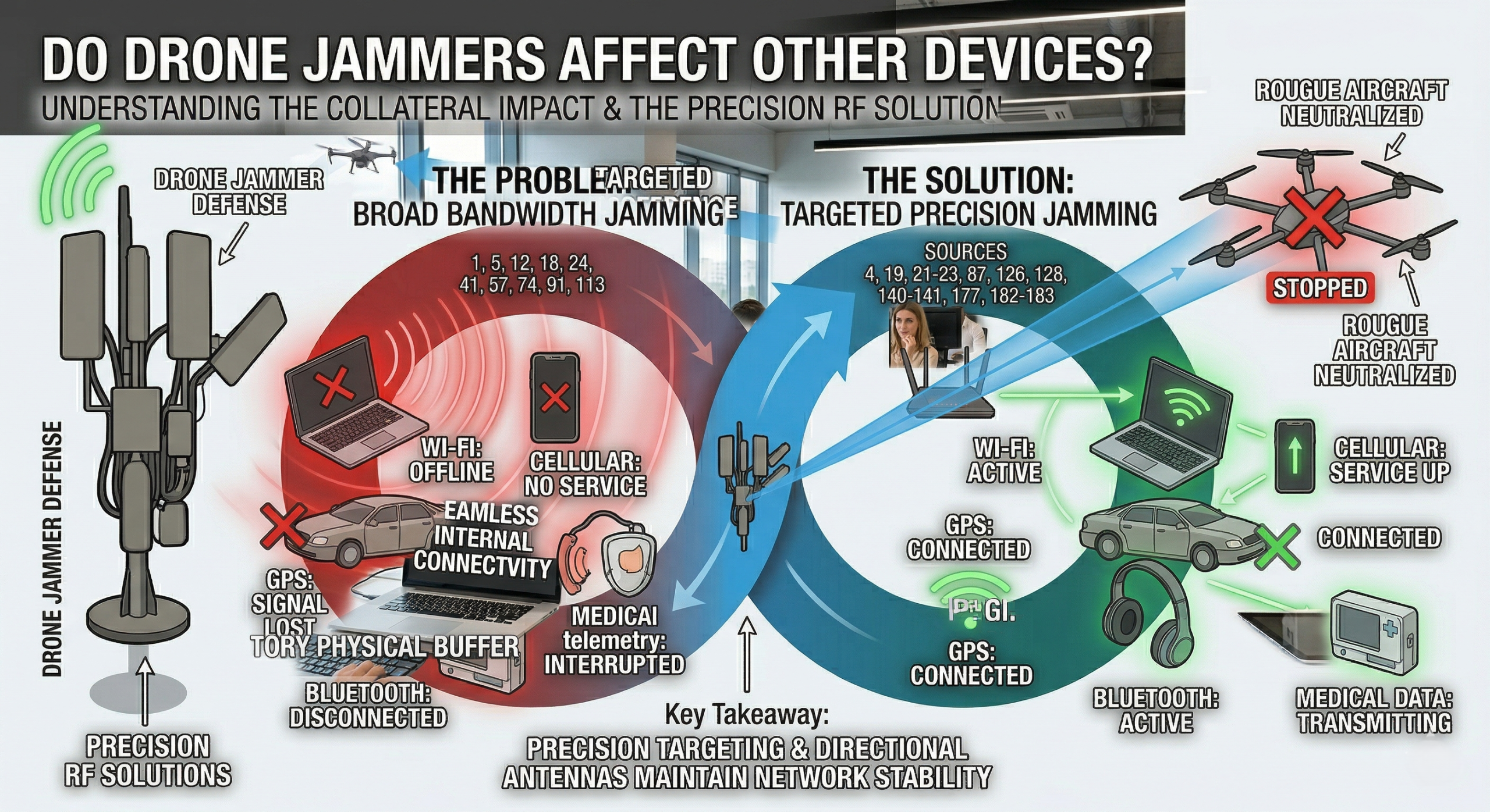 How to Prevent Drone Jammers from Blocking Your Network?
