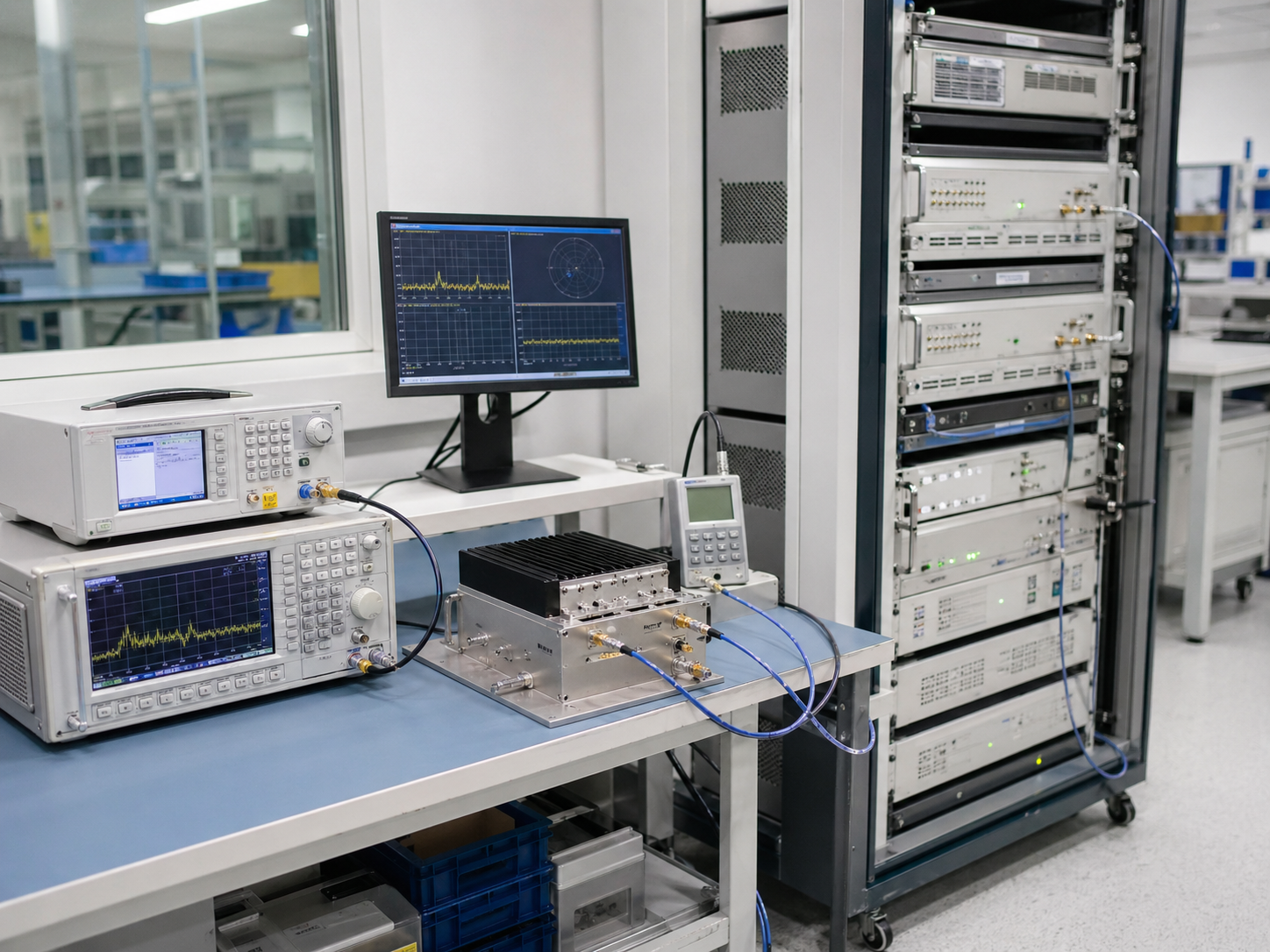 Communication equipment validation and RF front-end test