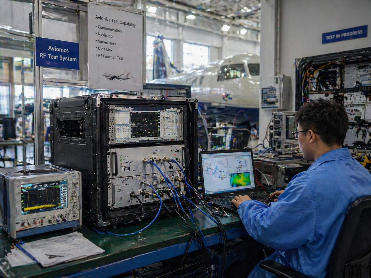 Aviation control telemetry RF systems