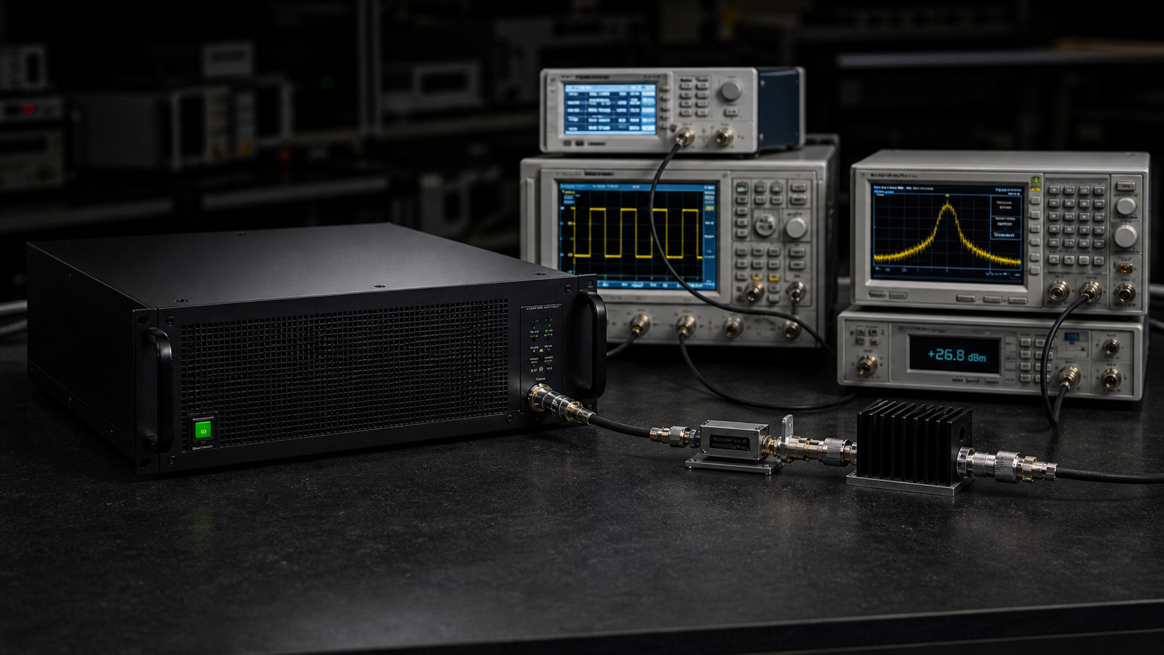 Narrowband L-band pulsed RF amplifier