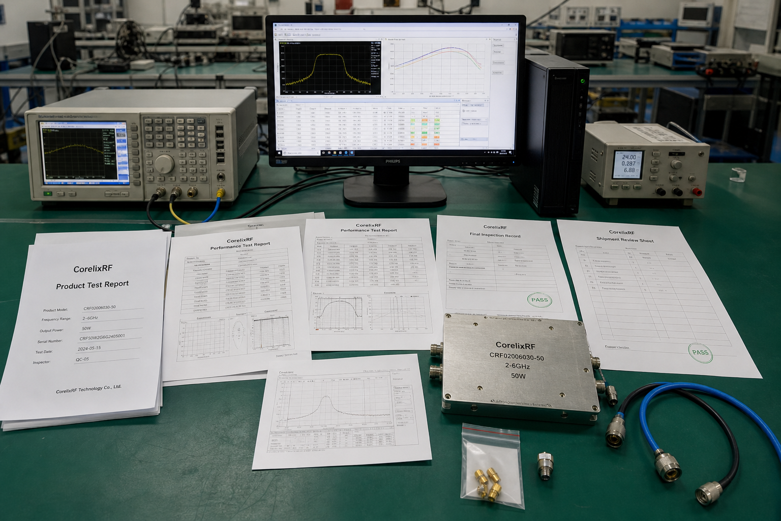 Documented QC — final acceptance and shipment records