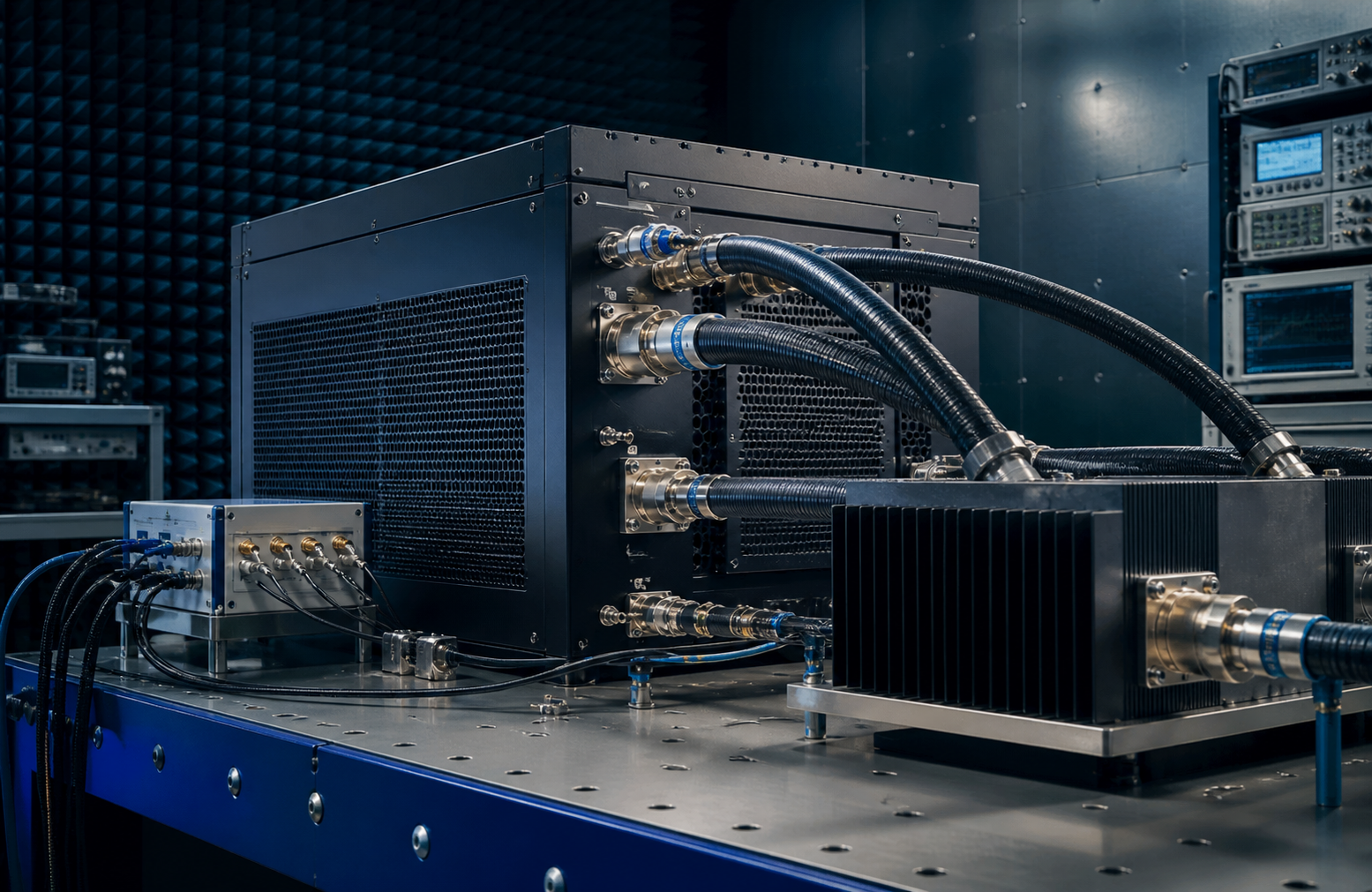 6 GHz to 18 GHz high power microwave amplifier platform