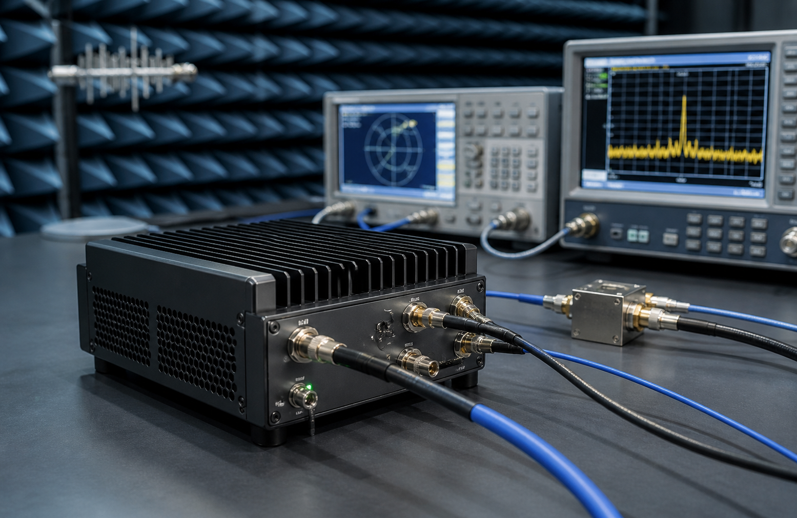 700 MHz to 18 GHz microwave EMC RF amplifier platform