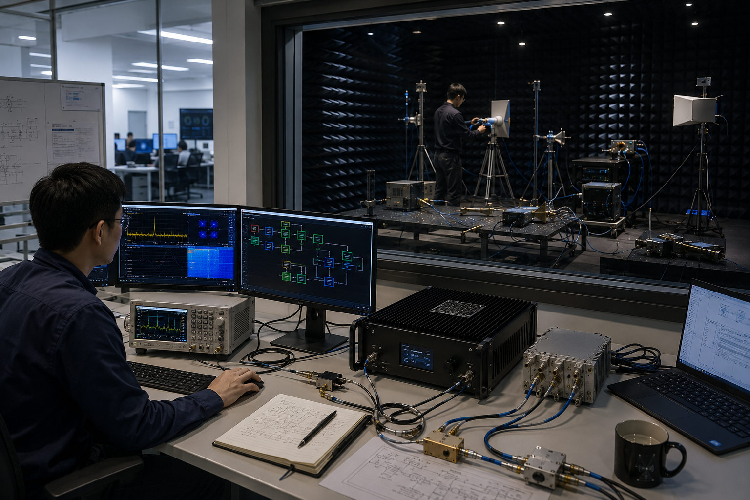 Interference and signal environment simulation image