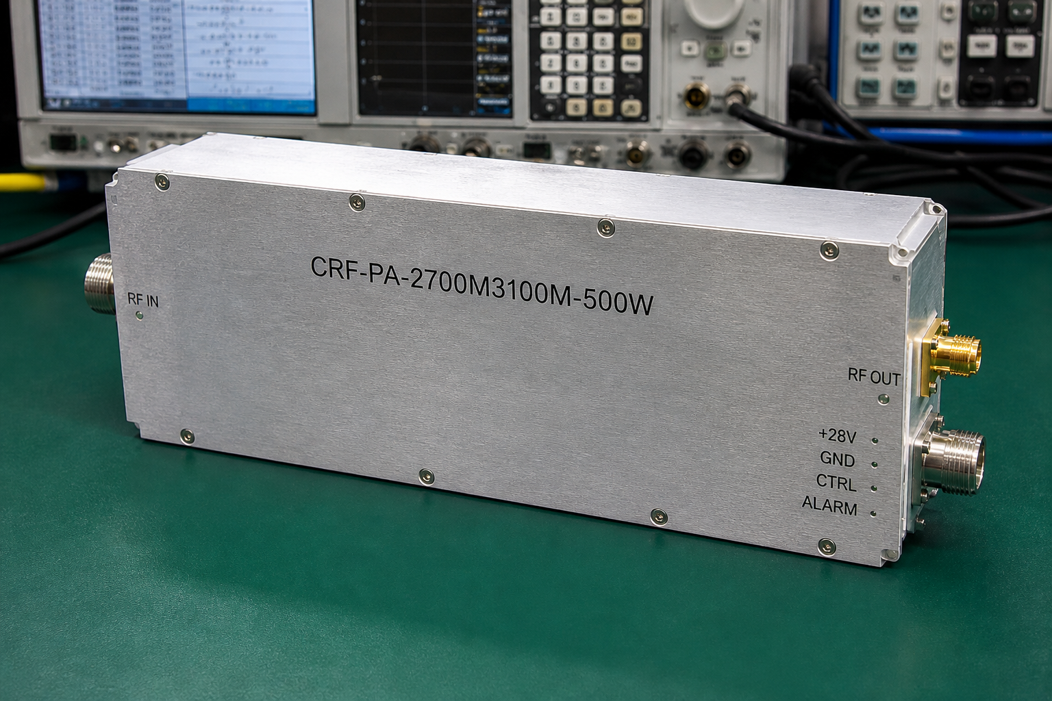 CRF-PA-2700M3100M-500W pulsed RF amplifier platform