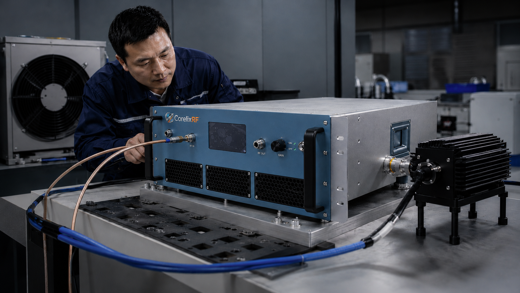 CorelixRF millimeter-wave RF amplifier capability