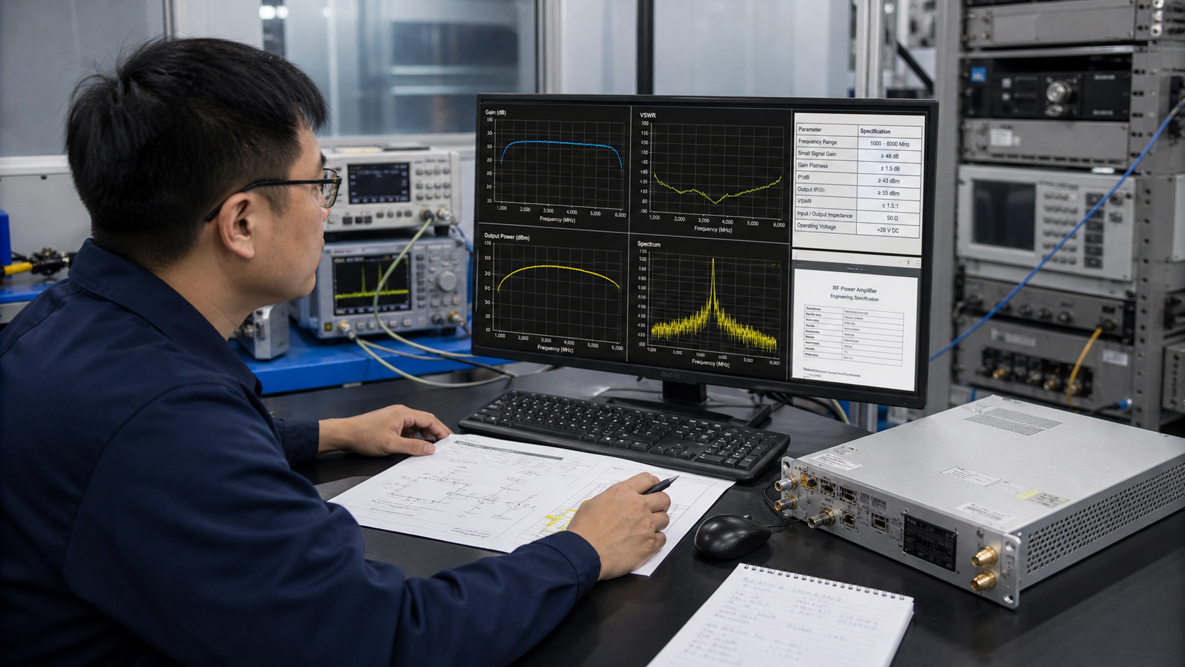 Engineering review area for RF requirements