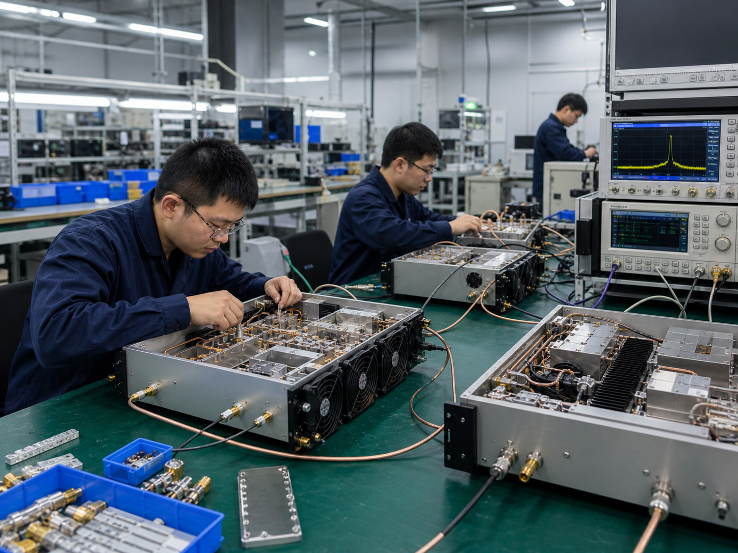 CorelixRF RF testing lab and assembly workshop