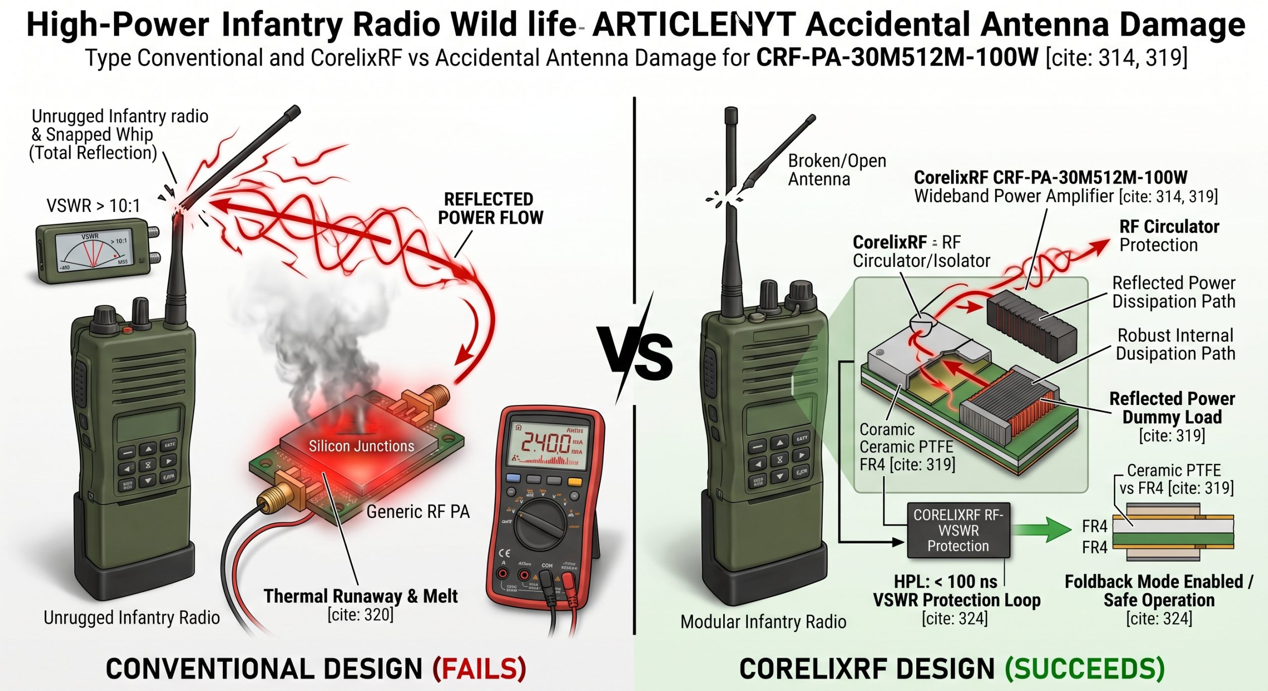 How to Solve High VSWR Faults in Infantry Radio Design?