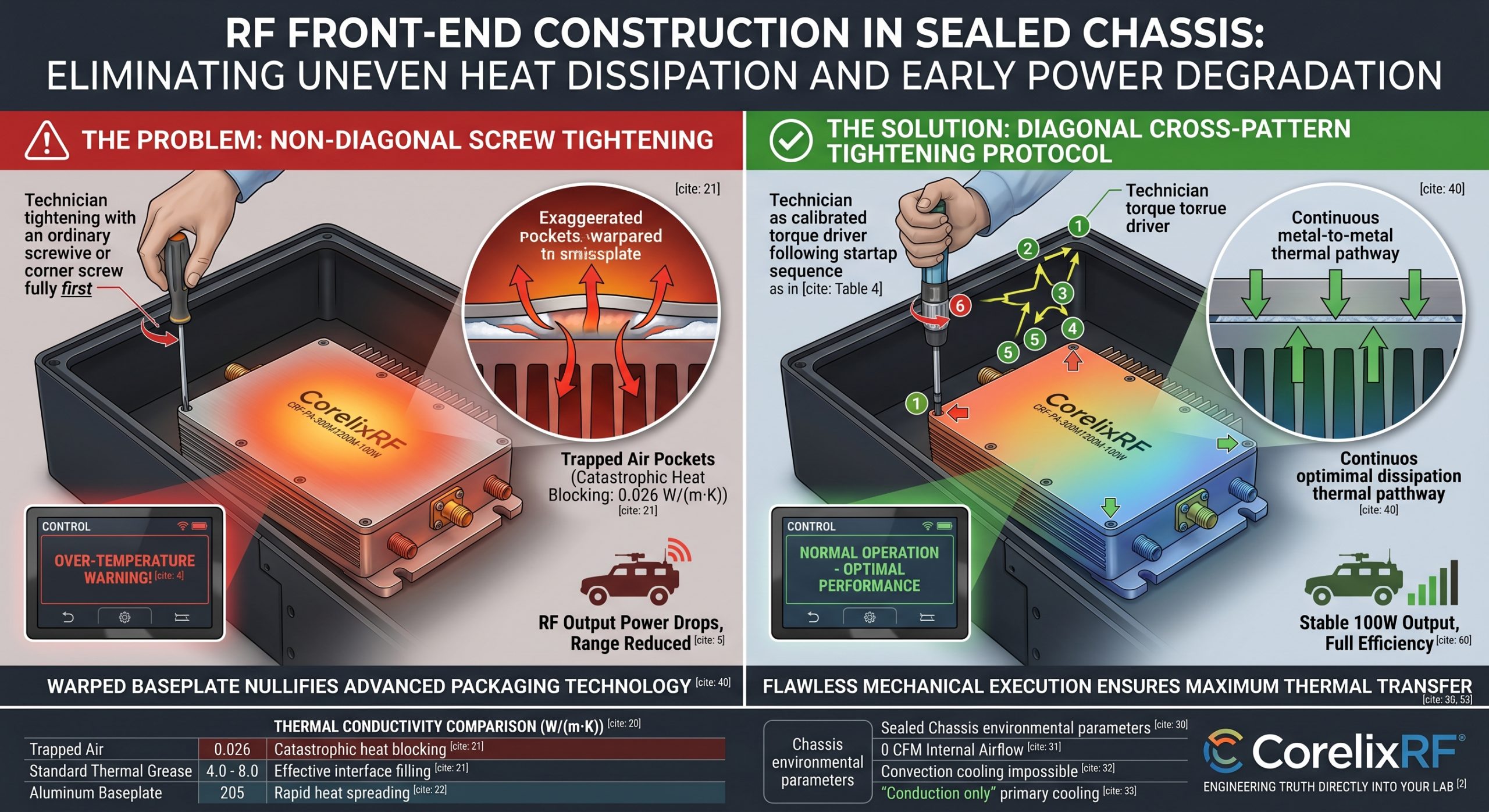 How to Optimize Baseplate Cooling for RF Front-End Construction?