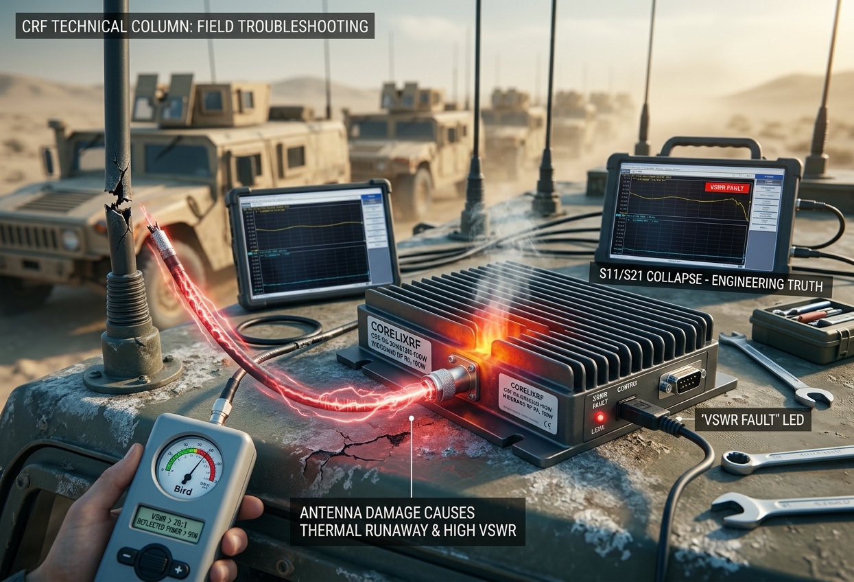 How to Diagnose RF Amplifier Thermal Runaway from High VSWR?