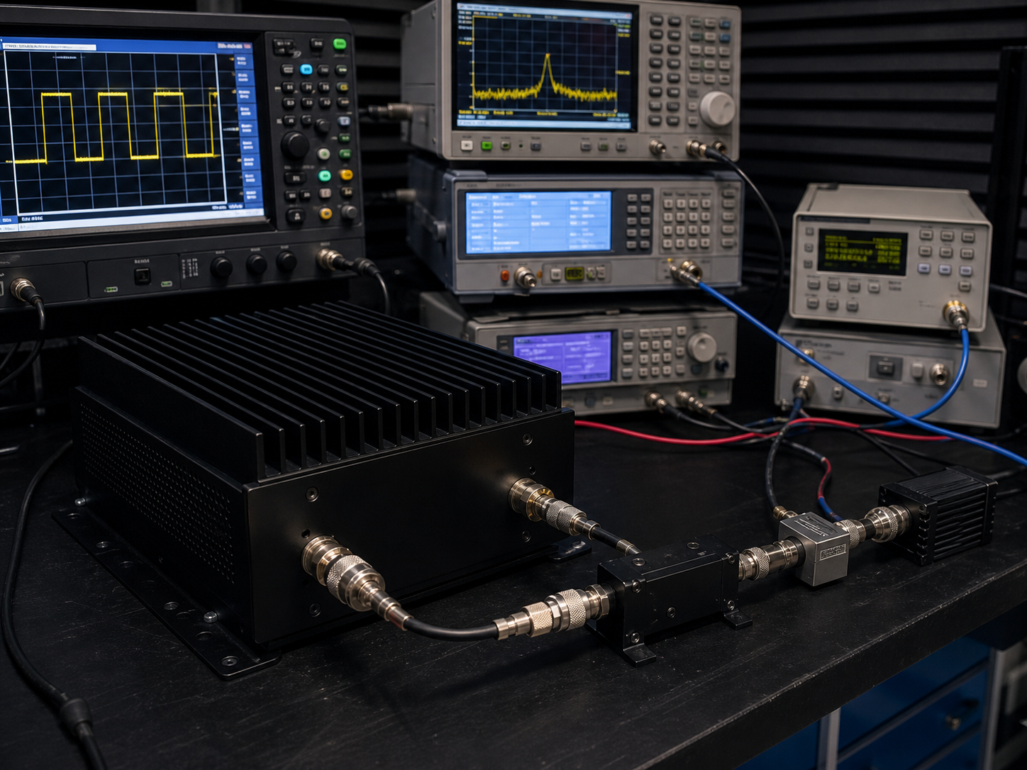 RF test instruments for amplifier validation