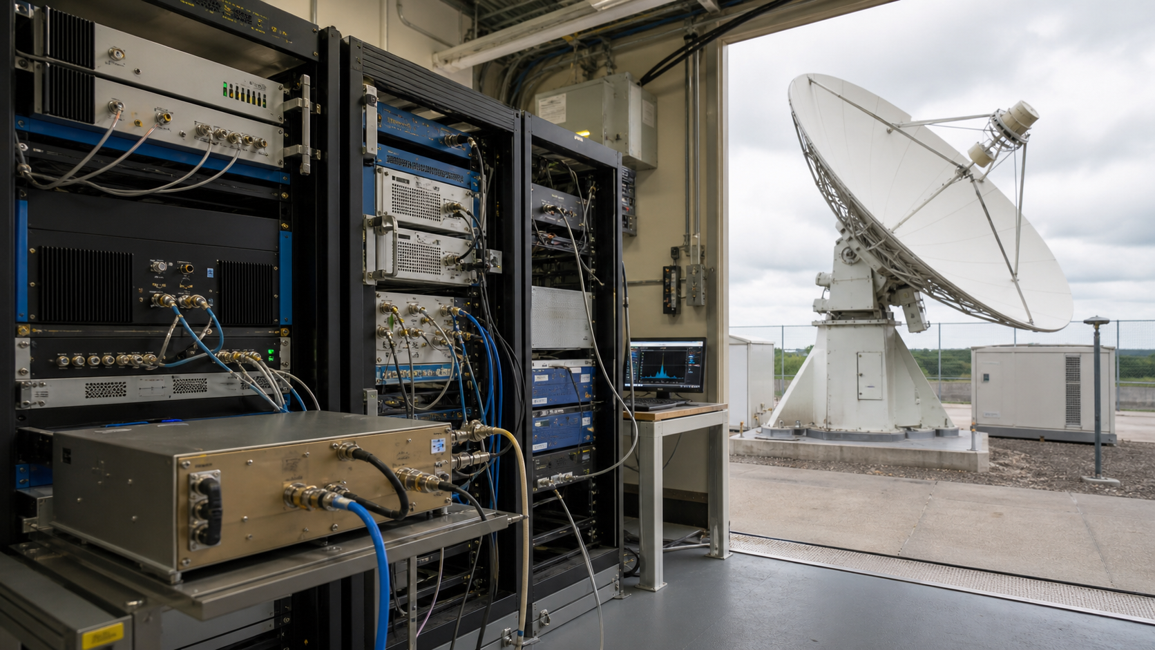 SATCOM uplink downlink testing environment