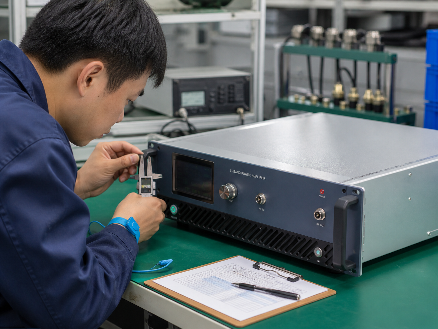 Quality inspection area for RF products