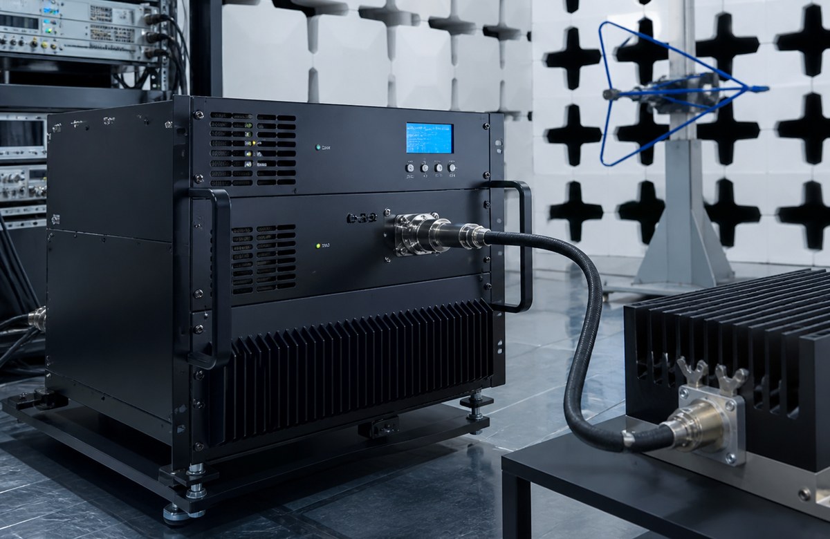 80 MHz to 1 GHz high power EMC RF amplifier platform