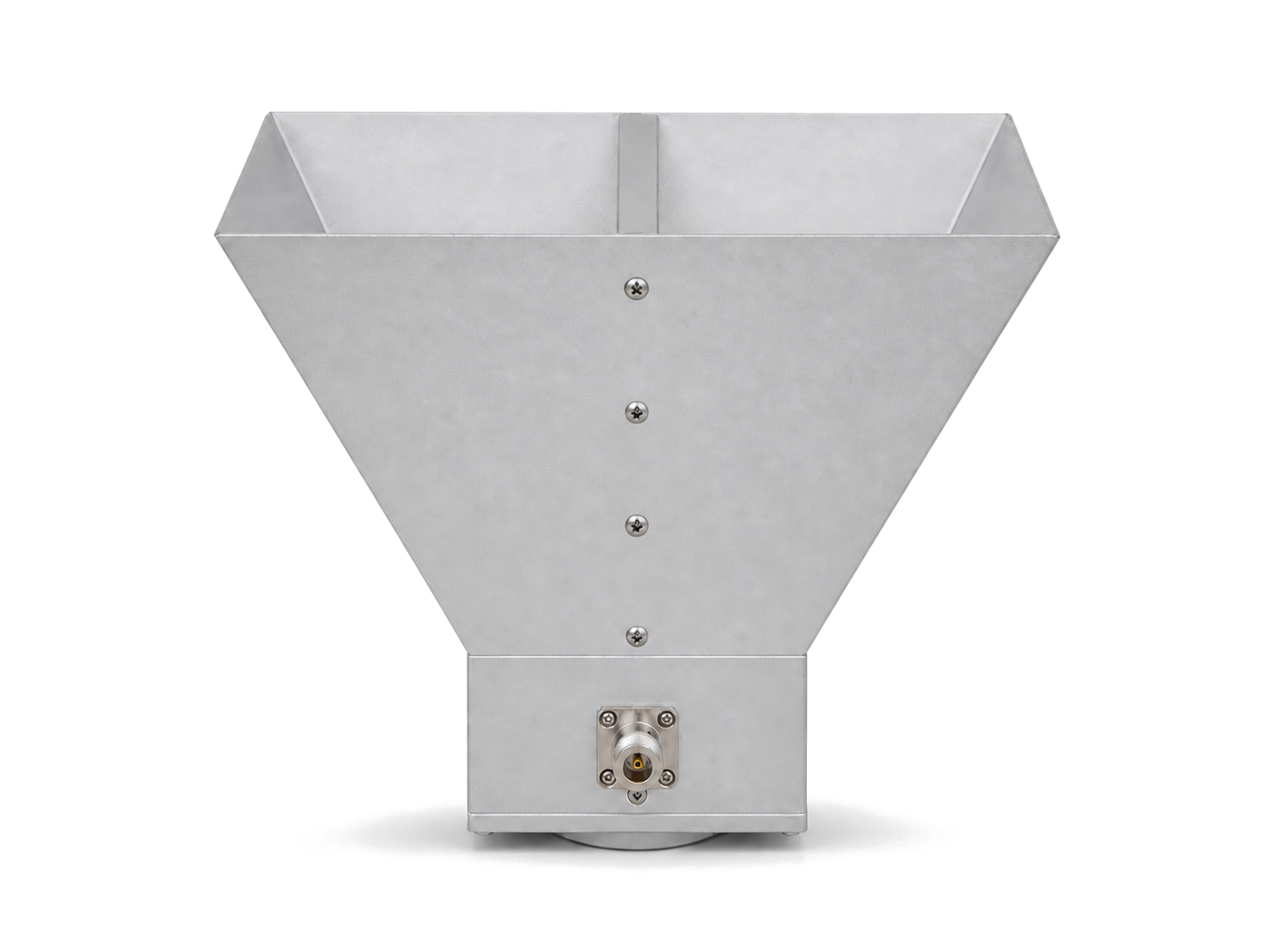 Directional horn antenna front view