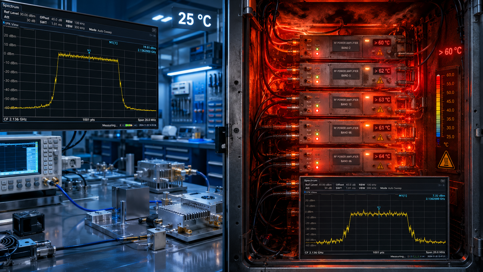 How to Troubleshoot RF Amplifier Gain Drift in Sealed Cabinets?