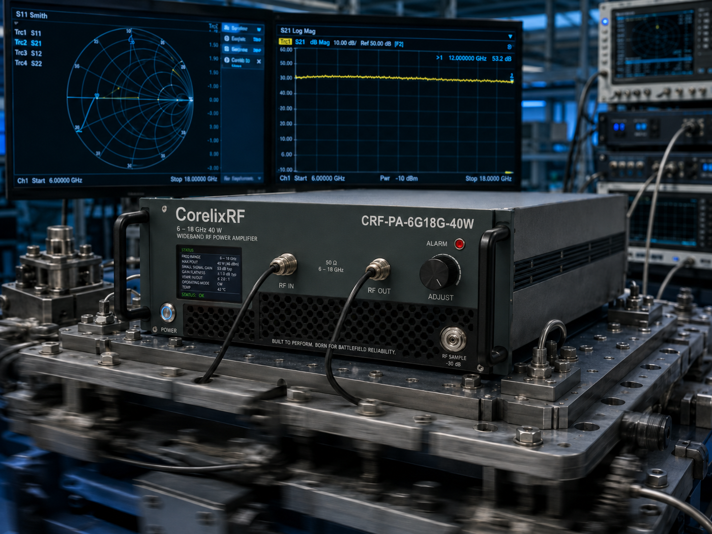 How to Deploy a 40W Tracked Armor RF Amplifier for 6-18 GHz EW?