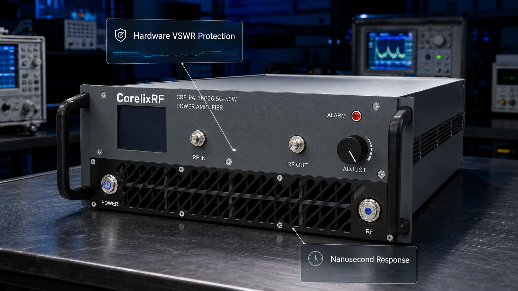How to Prevent GaN Amplifier Burnout Using Hardware VSWR Protection?