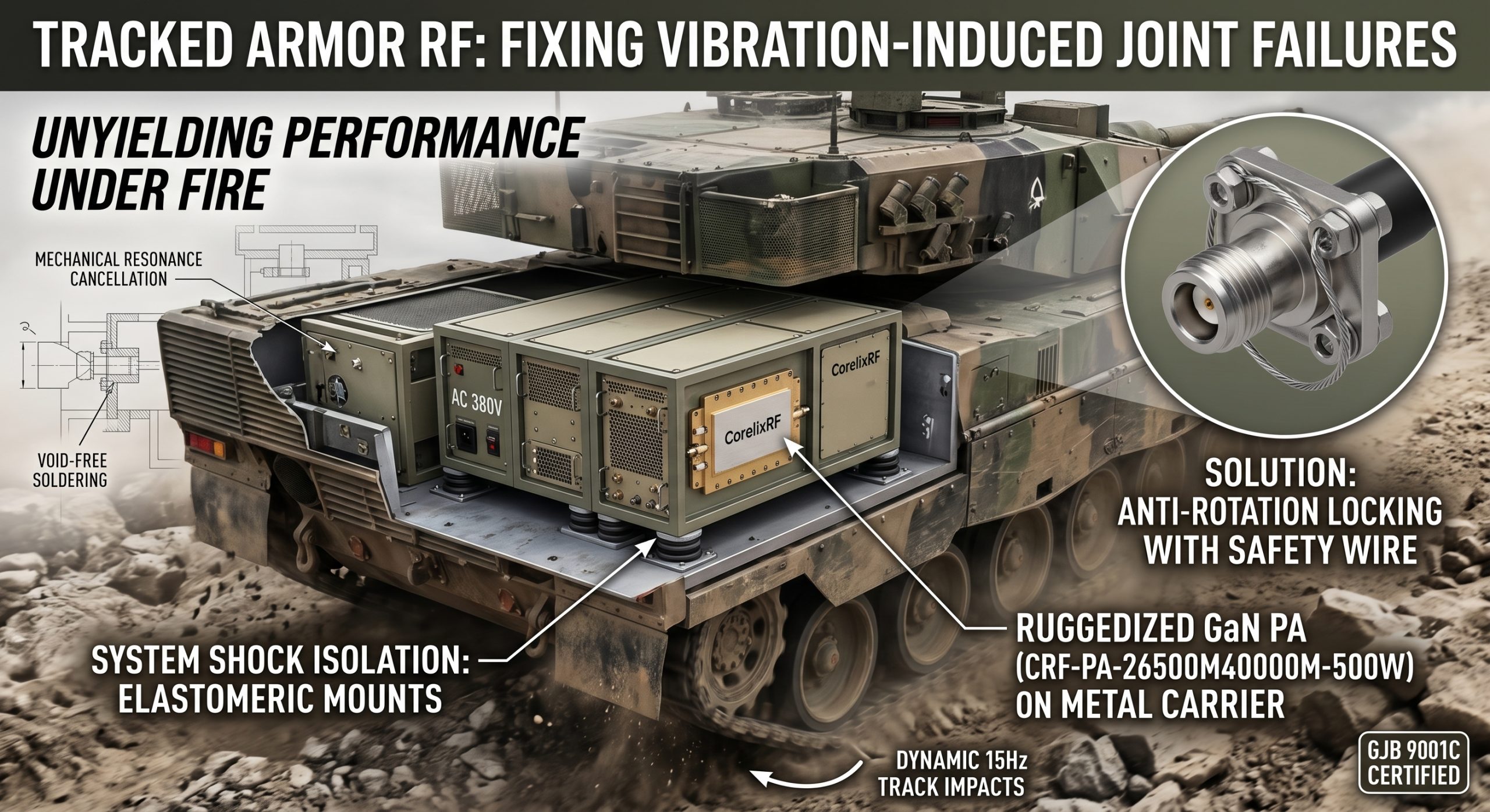 How to Eliminate Vibration-Induced RF Joint Failures Using GaN PAs?