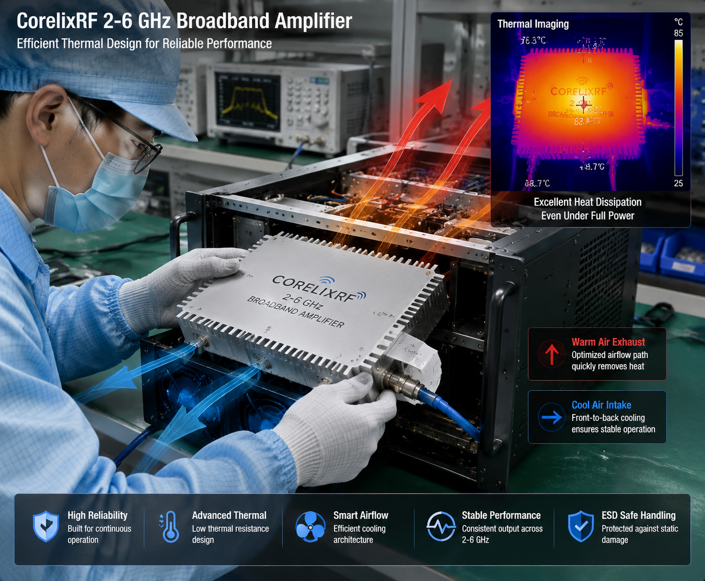 How to Choose a 2-6 GHz RF Power Amplifier for SDR Test Benches？