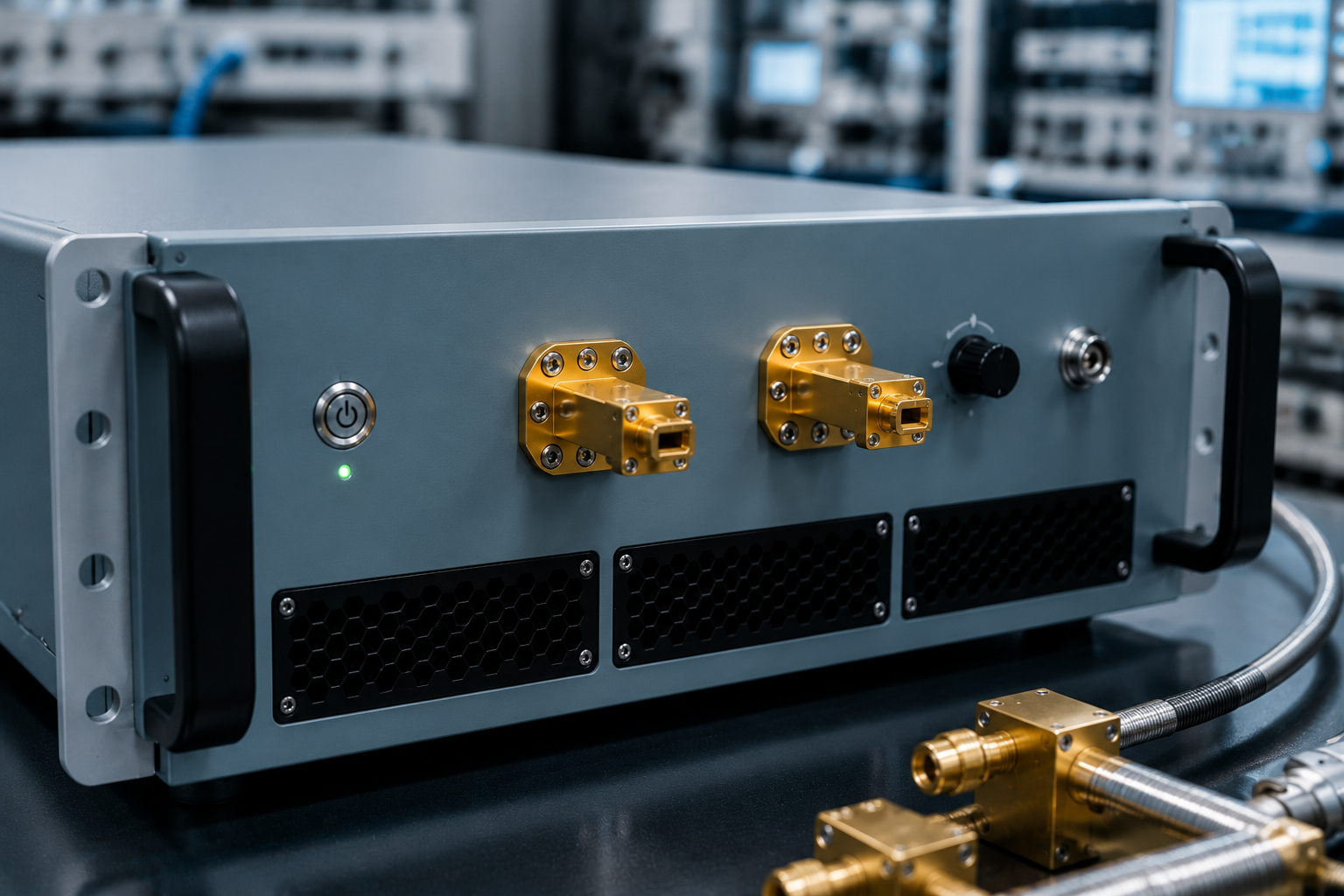 How to Integrate a 65-75 GHz mmWave Power Amplifier in WR15 Waveguide Paths？