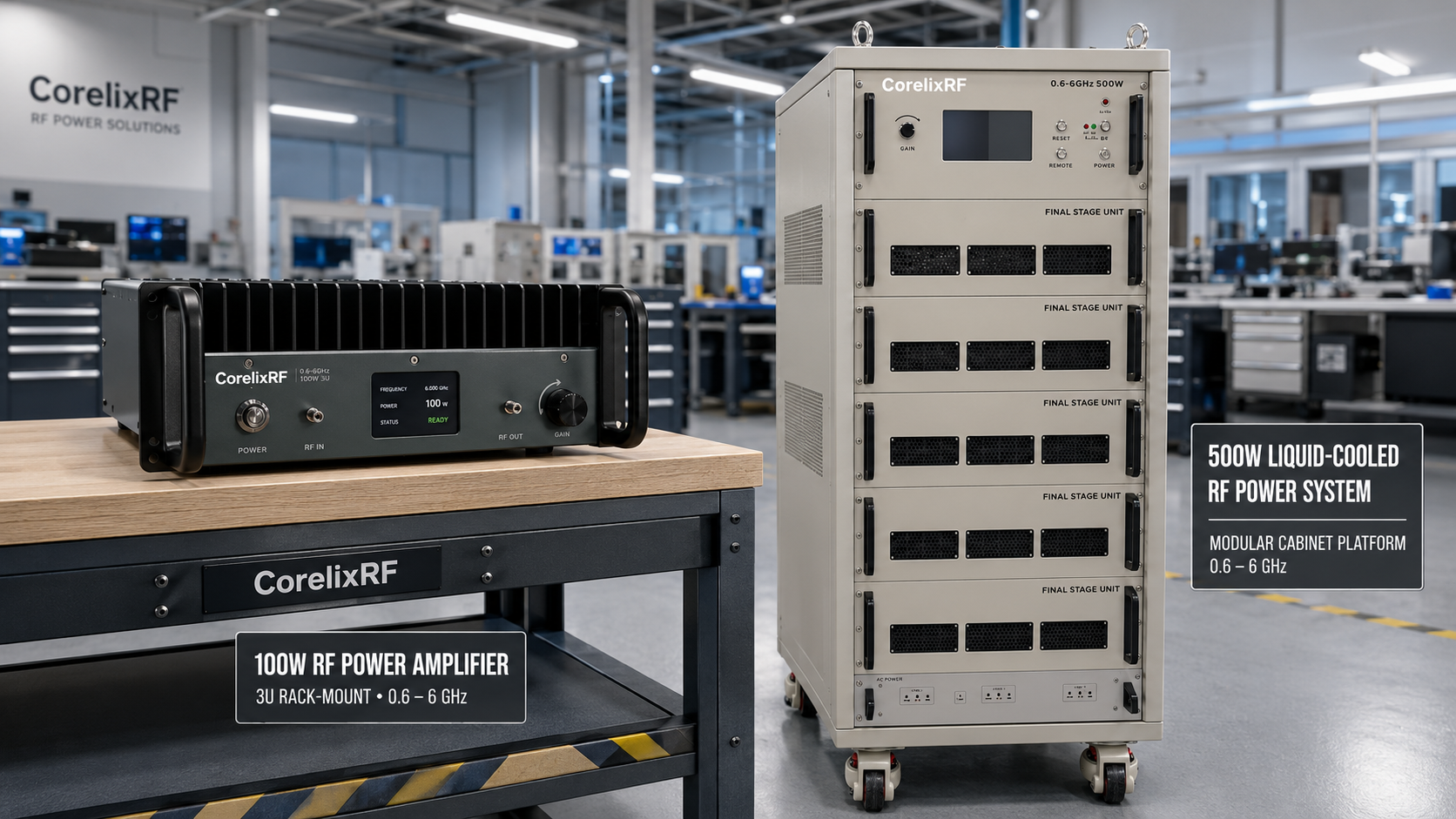 600 MHz to 6 GHz EMC Amplifier Selection: When a 100 W or 500 W GaN SSPA Fits the Bench