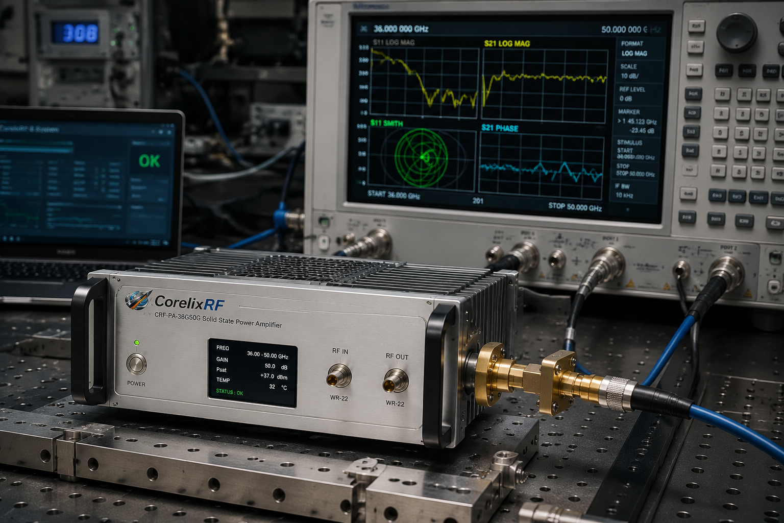 CRF-PA-36G50G: Specifying a 36-50 GHz mmWave Amplifier