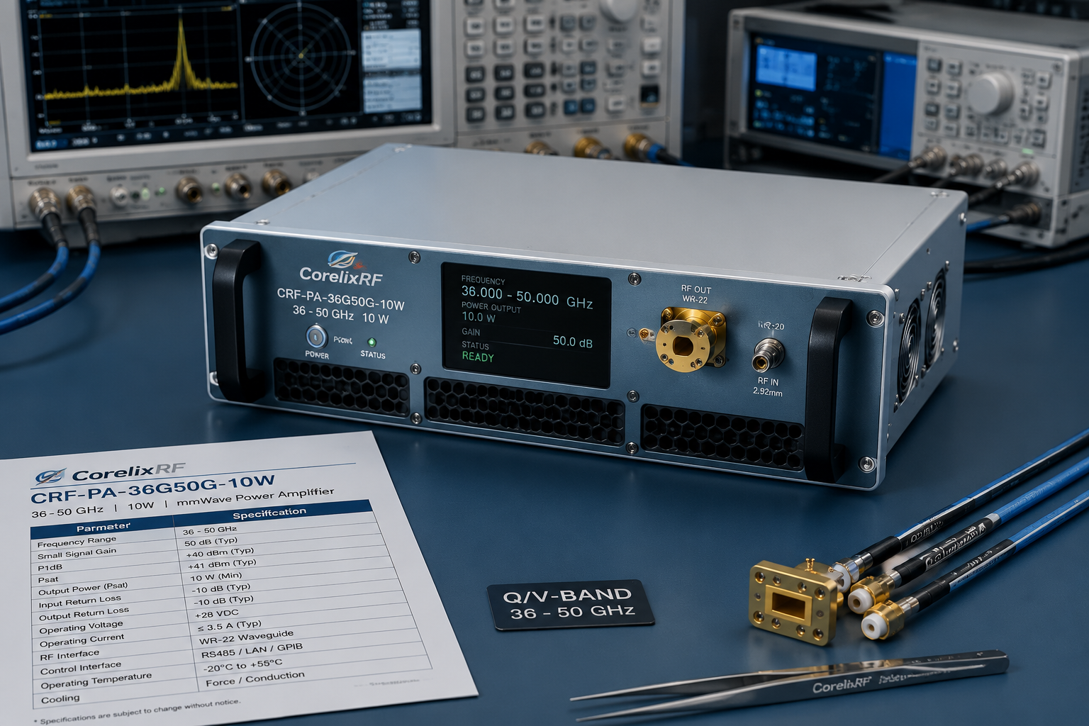 RFQ Guide: Sourcing the CRF-PA-36G50G-10W mmWave Amplifier