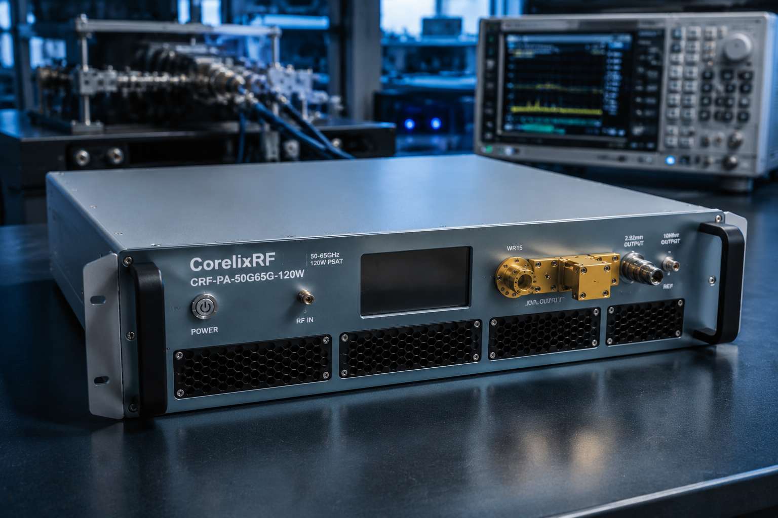 CRF-PA-50G65G-120W mmWave Amplifier Configuration Review for 50-65 GHz Systems