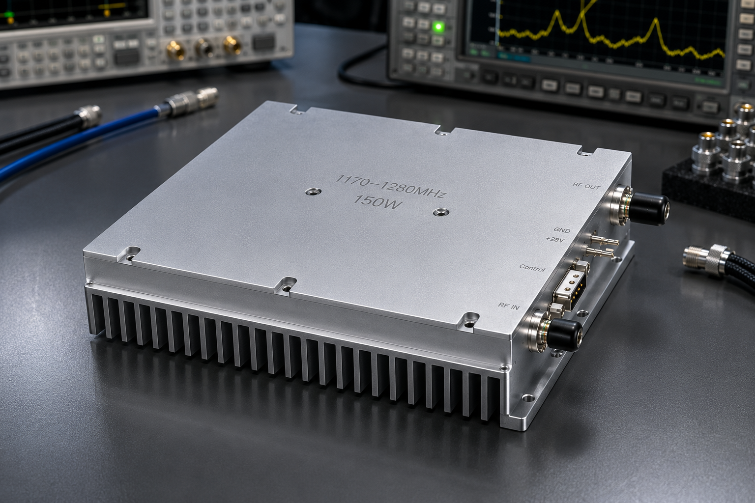 1170-1280 MHz 150W GaN RF Amplifier for Narrowband Systems