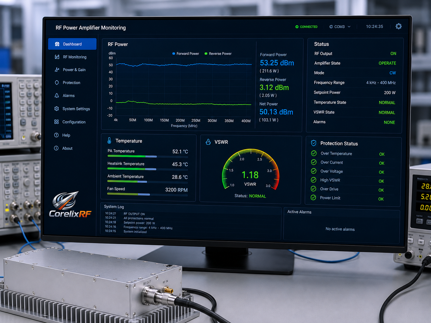 Integrating a 200W EMC RF Amplifier: 4 kHz to 400 MHz Specs