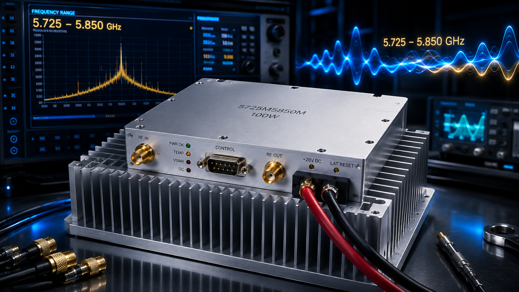 A Guide to the 100W 5.725-5.850 GHz Narrowband RF Amplifier