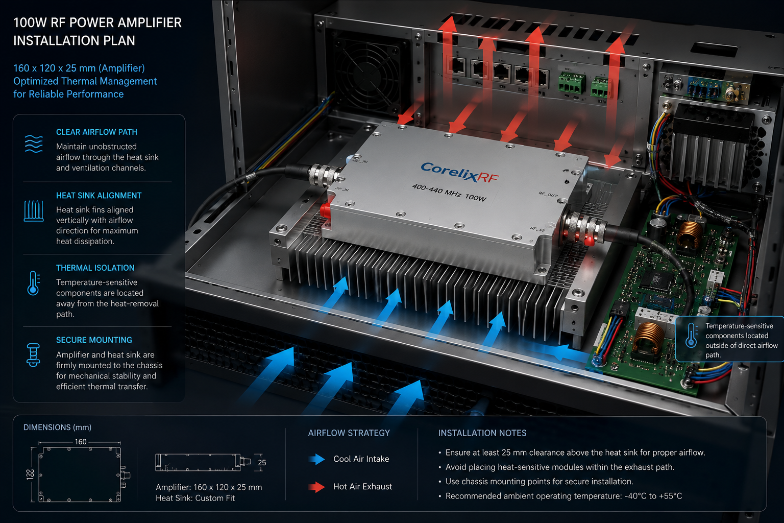 How to Specify a 400-440 MHz 100 W UHF RF Power Amplifier for Narrowband Systems？