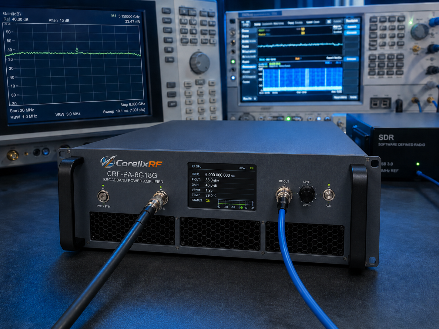 Selecting a 6-18 GHz RF Power Amplifier for Broadband Testing