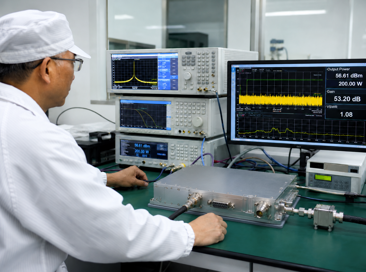 System Integration for the 400-440 MHz 200W RF Amplifier
