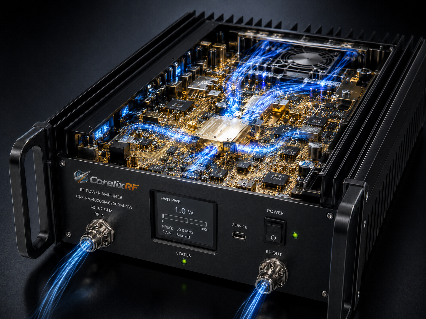 40-67 GHz 1W Wideband mmWave Amplifier for Broadband Test Coverage