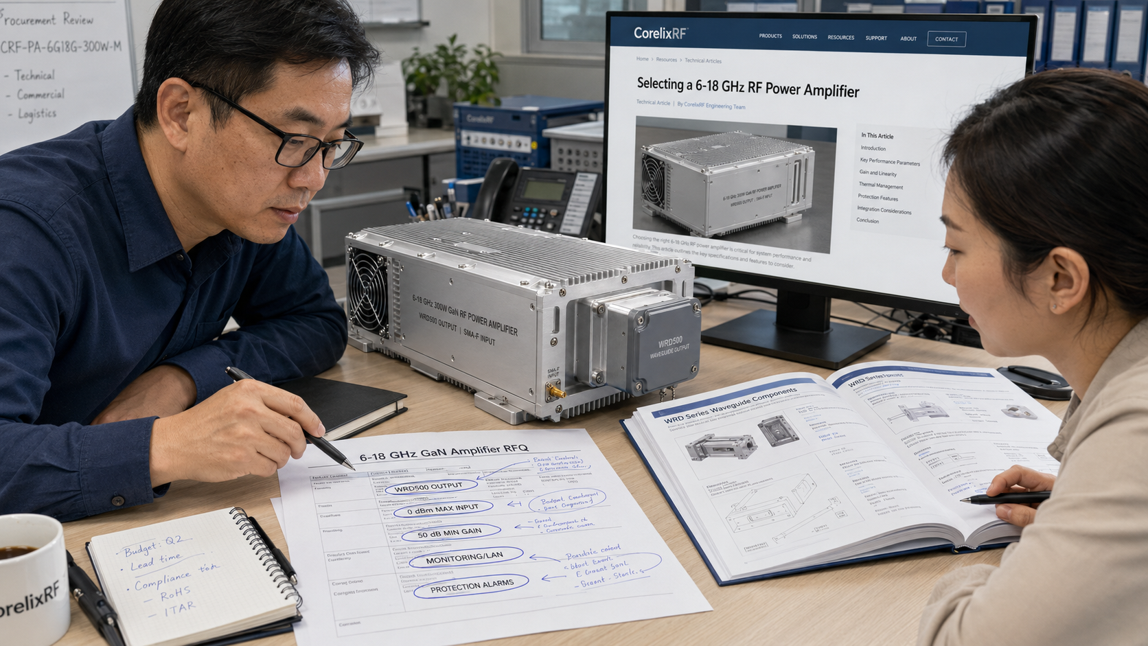 6-18 GHz 300W GaN RF Power Amplifier: Complete Engineering Review