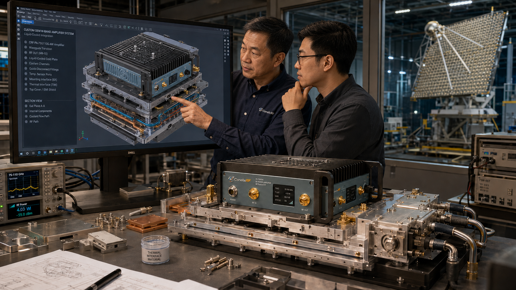 Buying a W-Band mmWave Amplifier: CRF-PA-75G110G-4W Guide