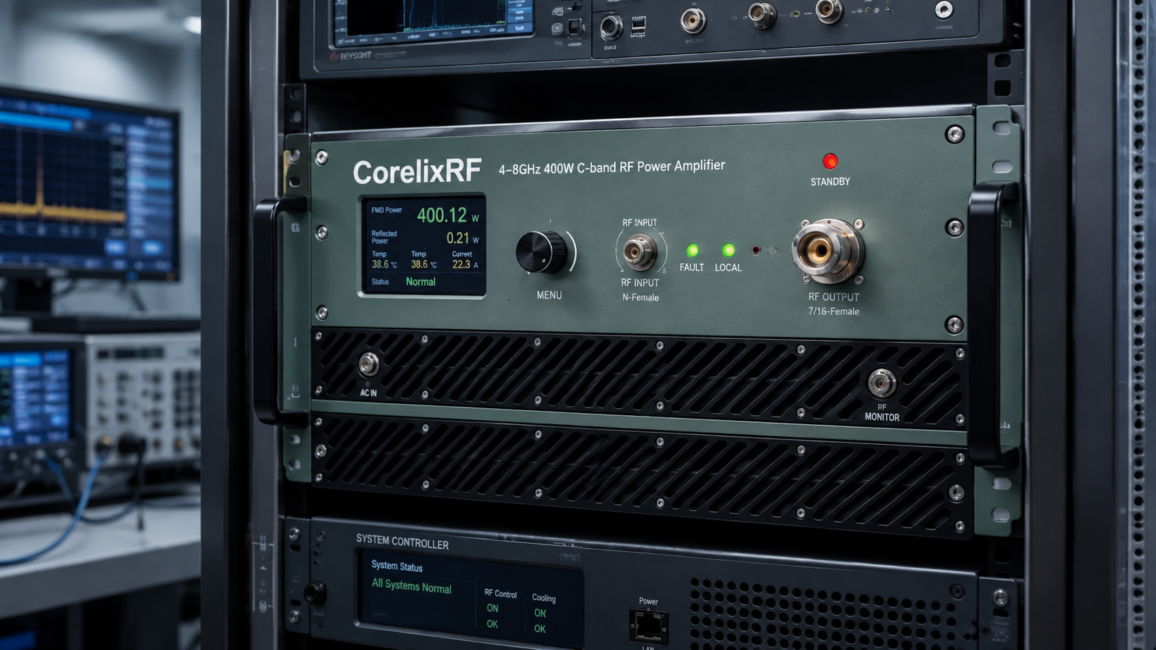How to Build a 4-8 GHz 400W C-Band RF Power Amplifier Test Rack？